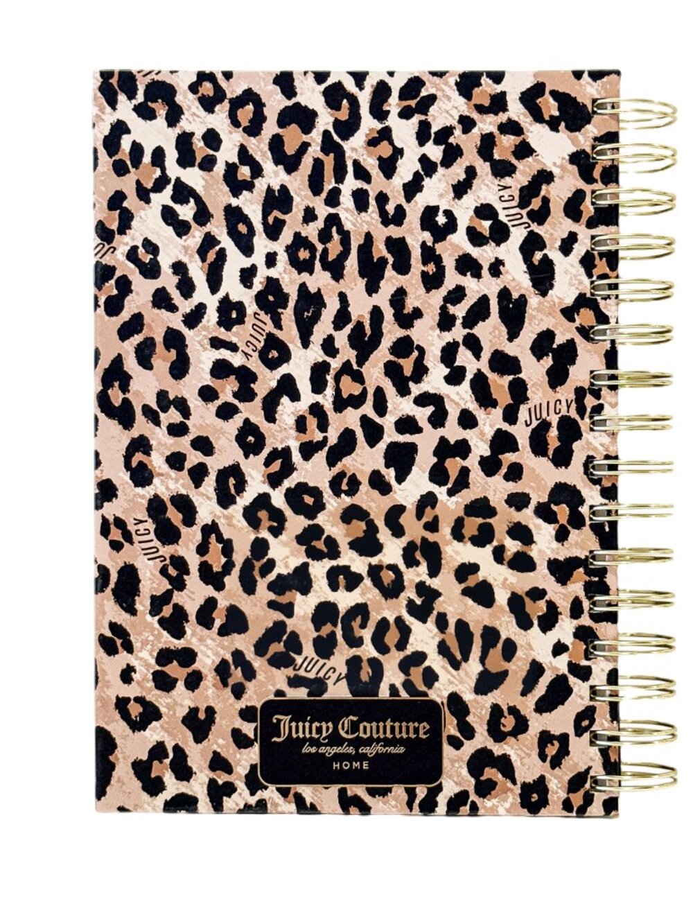 Juicy Couture Cheetah Print Spiral Notebook Journal with 2 Heart Pens - Picture 8 of 8